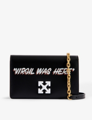 Off-White c/o Virgil Abloh Jitney 1.4 Printed Leather Tote in