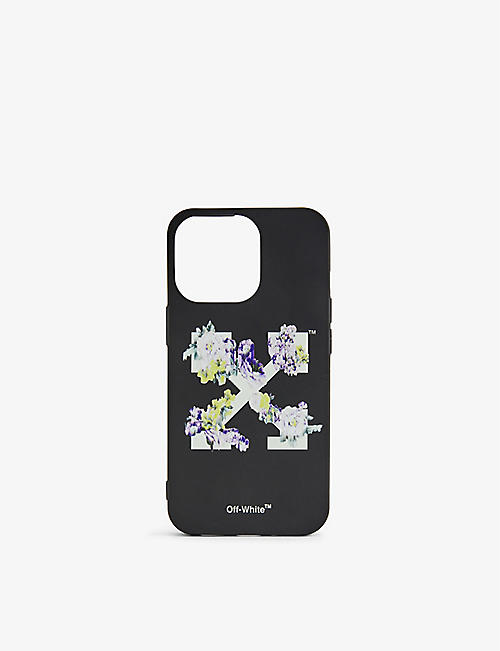 OFF-WHITE C/O VIRGIL ABLOH: Logo-print rubber iPhone 13 Pro phone case