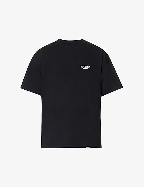 REPRESENT: Owners' Club graphic-print relaxed-fit cotton-jersey T-shirt
