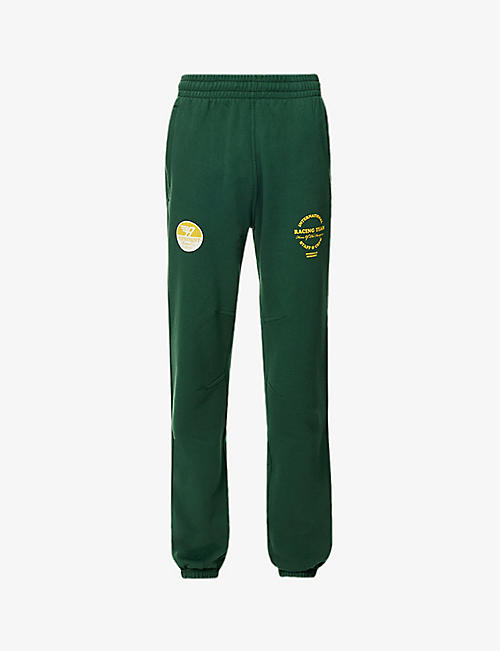 REPRESENT: Racing Team relaxed-fit tapered-leg cotton-jersey jogging bottoms