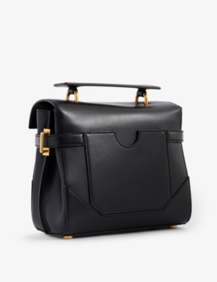 BALMAIN B-Buzz 23 branded-hardware leather top-handle bag