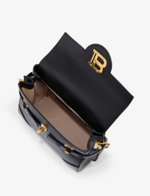 BALMAIN B-Buzz 23 branded-hardware leather top-handle bag