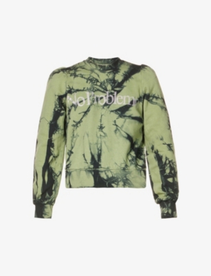 No Problemo text-print cotton-jersey sweatshirt