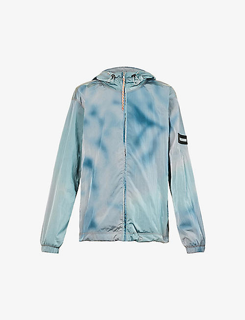 ARIES: Divine Windcheater gradient-patterned oversized-fit shell jacket