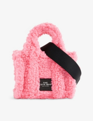 Marc Jacobs The Tote Mini Fleece Tote Bag In Fluffy Pink