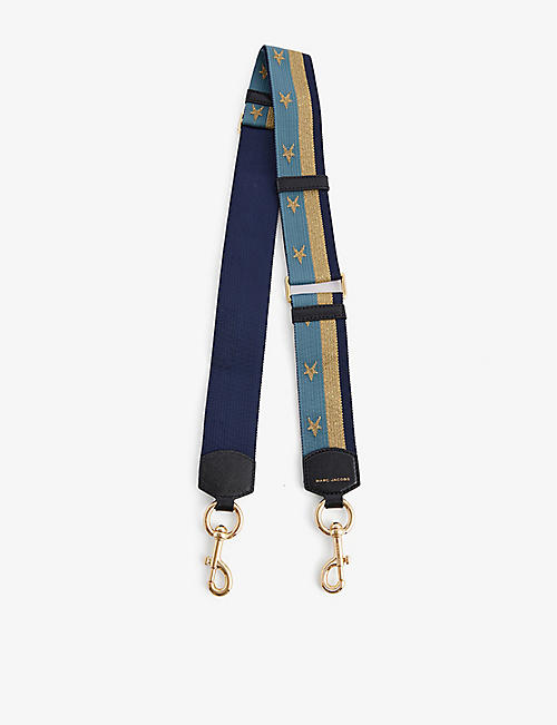 MARC JACOBS: Star-embroidered woven bag strap