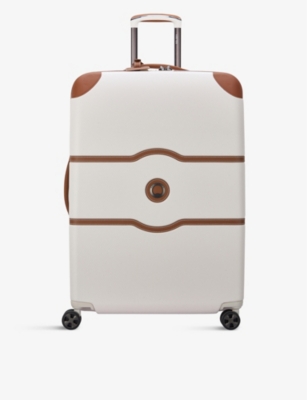Shop Delsey Beige Chatelet Air Shell Suitcase