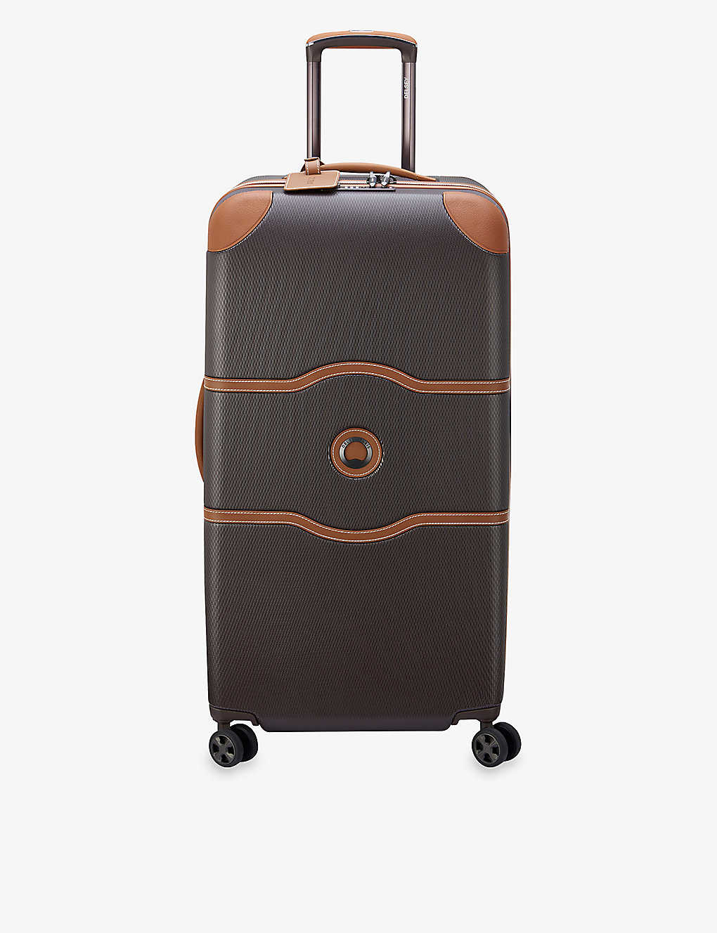 Delsey Chatelet Air 2.0 Shell Suitcase 80cm In Dark Brown