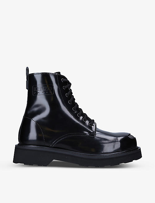 KENZO: Kenzosmile leather ankle boots