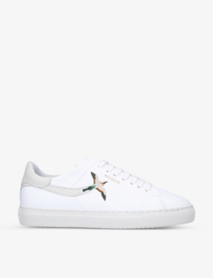 AXEL ARIGATO - Clean 90 bird-embroidered leather low-top trainers ...