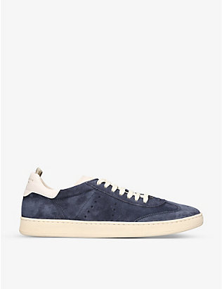 OFFICINE CREATIVE: Kombo suede low-top trainers