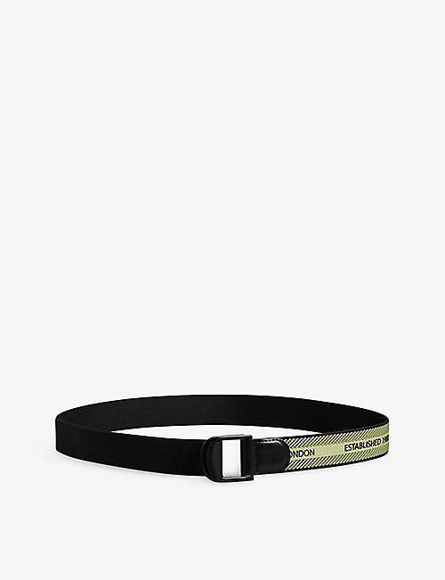 TED BAKER: Glowe logo-print woven belt