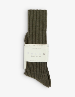 FALKE - Cosy Wool ribbed calf-length wool-blend socks | Selfridges.com