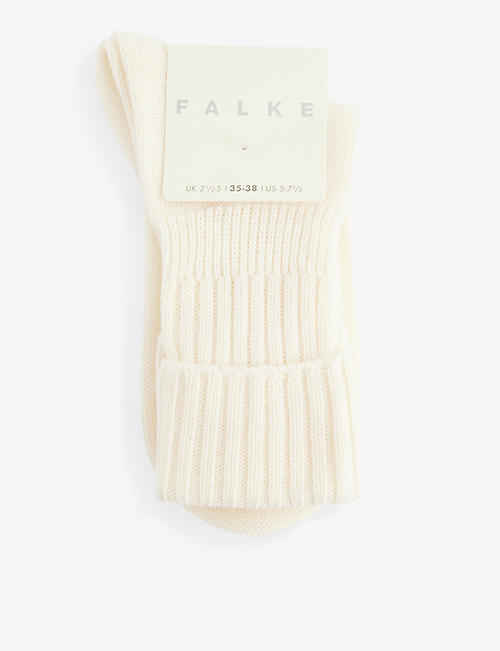 FALKE: Ribbed-cuff wool-blend socks