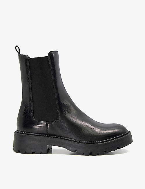 DUNE: Picture chunky-soled leather Chelsea boots