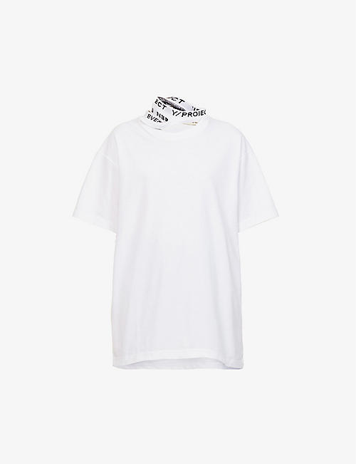 Y/PROJECT: Triple-collar organic-cotton T-shirt