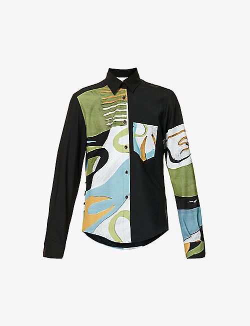 BETHANY WILLIAMS: Our Tools graphic-embellished virgin wool shirt