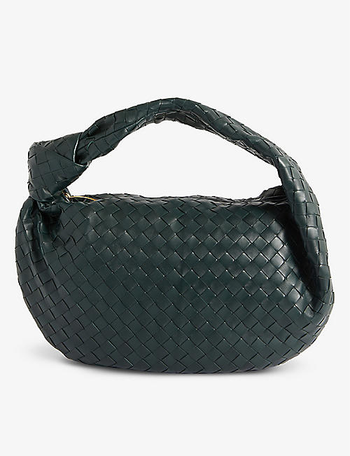 BOTTEGA VENETA: Jodie intrecciato-weave small leather handbag