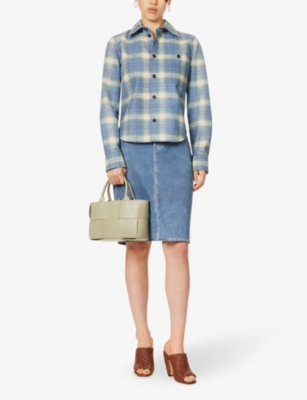 BOTTEGA VENETA: Arco mini leather tote bag