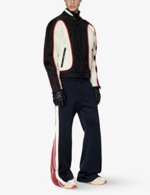 Diesel Blink Stand Collar Front Pockets Jacket In Black Black Black