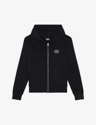 S-Ginn logo-patch cotton hoody