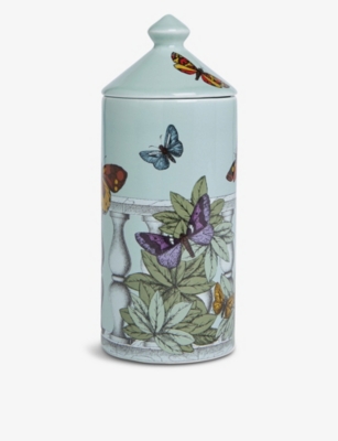 FORNASETTI: Farfalle e Balaustra room spray and ceramic jar 100ml