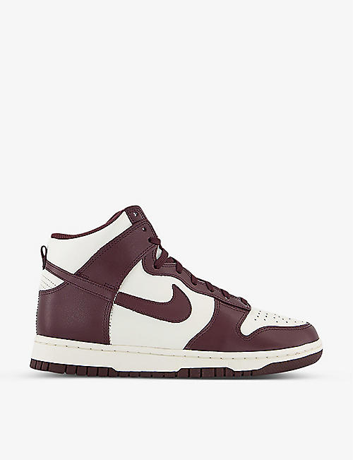 NIKE: Dunk High Retro leather high-top trainers