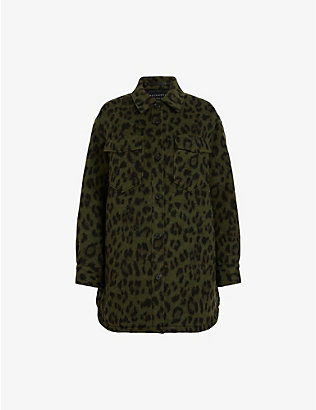 ALLSAINTS: Sophie leopard-print woven jacket