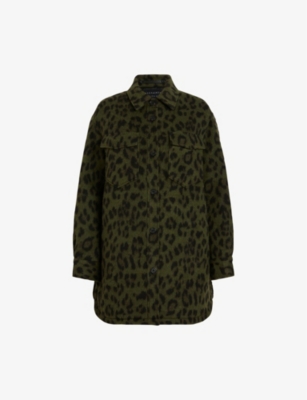 All saints leopard outlet jacket