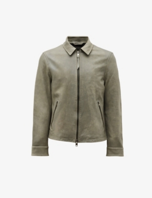 ALLSAINTS Toni regular fit leather jacket Selfridges