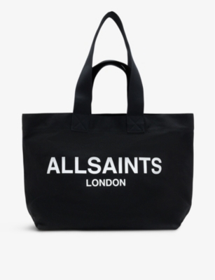 Ali logo-print cotton-canvas tote bag