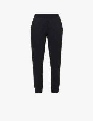 Luxe relaxed-fit cotton-blend trousers