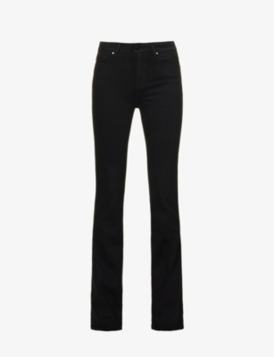 PAIGE: Laurel Canyon boot-cut high-rise stretch-denim jeans