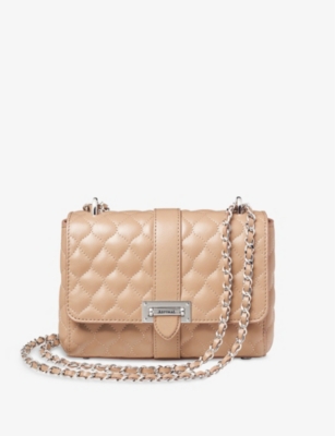 ASPINAL OF LONDON: Lottie quilted leather shoulder bag