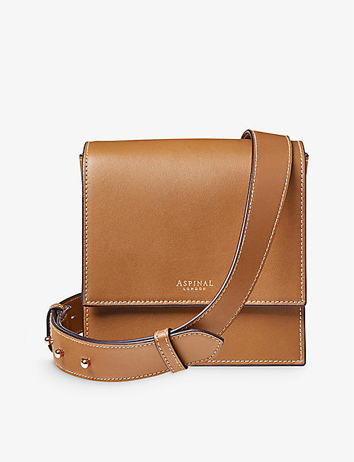 ASPINAL OF LONDON: Coco leather cross-body bag