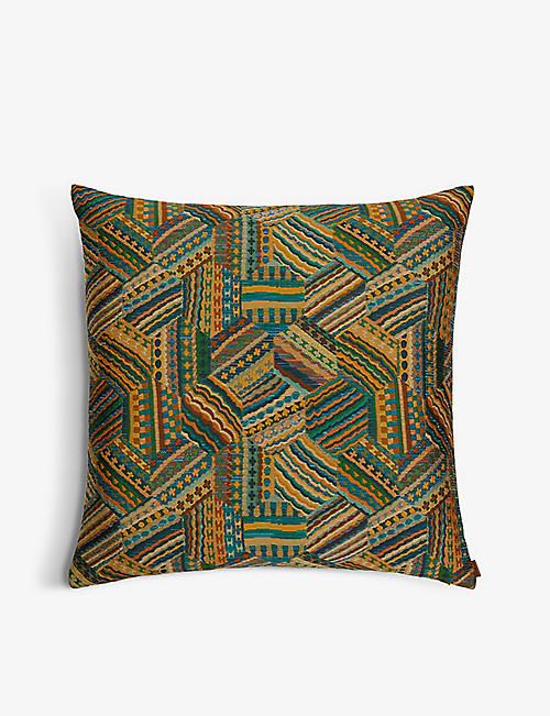 MISSONI HOME: Barbuda hexagon-print woven cushion 60cm x 60cm