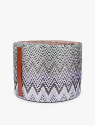 Missoni Home Birmingham Chevron-print Woven Pouf 40cm X 30cm