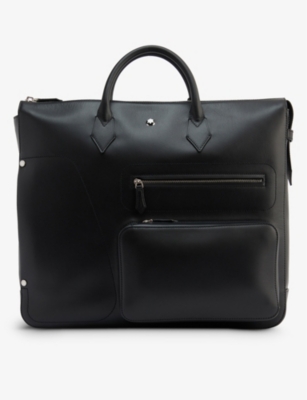 Montblanc Meisterstück Selection Soft 24/7 Leather Briefcase In Black
