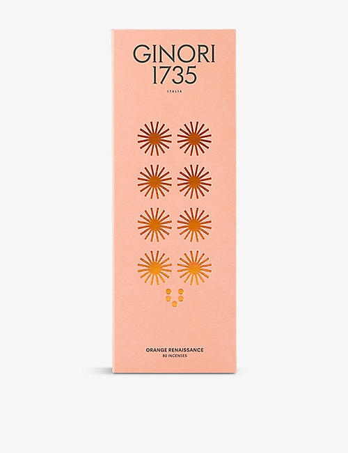 GINORI 1735: Orange Renaissance incense sticks pack of 80