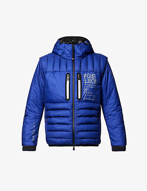 MONCLER GRENOBLE: Monthey padded shell-down hooded jacket