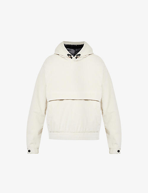 MONCLER GRENOBLE: Pullover boxy-fit stretch-cotton corduroy hoody