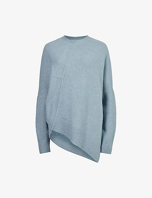 ALLSAINTS: Lock crew-neck relaxed-fit stretch-wool jumper