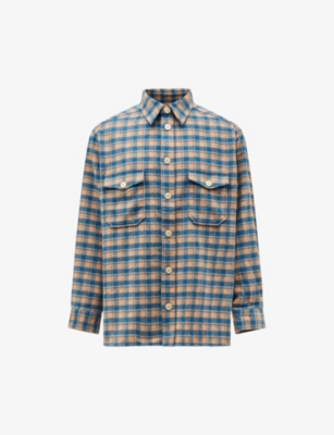 ALLSAINTS: Adria oversized checked woven shirt
