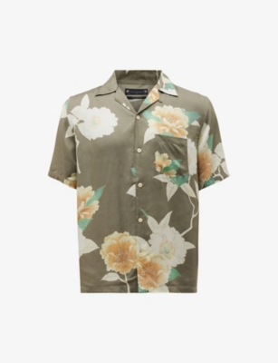 ALLSAINTS: Alamein floral-print eco viscose-blend shirt