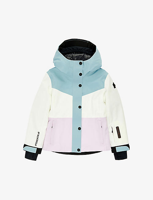 MONCLER: Corserey colour-block stretch-woven jacket 6-14 years