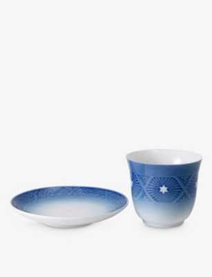 ROYAL COPENHAGEN: Blue Collectibles 2023 Thermal porcelain cup and saucer