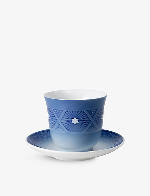 ROYAL COPENHAGEN: Blue Collectibles 2023 Thermal porcelain cup and saucer