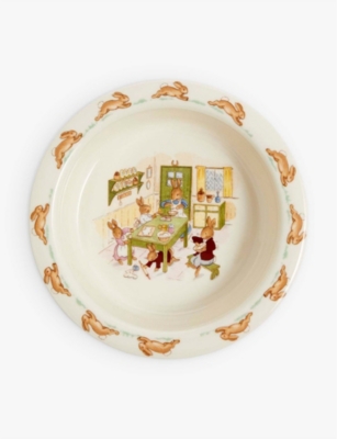 ROYAL DOULTON: Bunnykins hand-decorated bone china baby plate 16cm