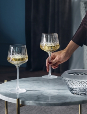 WATERFORD: Lismore Arcus crystal wine glasses set of two