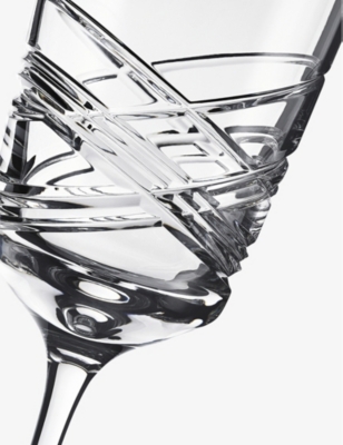 WATERFORD: Aran crystal white wine glasses set of two